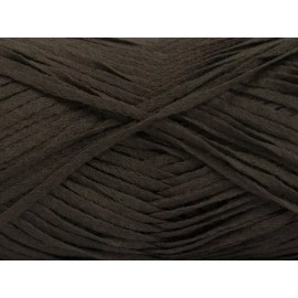 Ice Yarns Dark Brown Violino 56697 Ice Yarns Skinny Woven Ribbon Yarn 50gr 109yd
