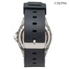 Clefer SD-AM338-BKS Seldika Analog Wristwatch, Black Dial, Urethane Strap, Japanese