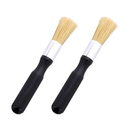 2 x Coffee Brush, Cleaning Brush, Coffee Brush, Professional Coffee Brush, Cleaning Brush, Effective Cleaning of Portafilters, Espresso Machines and Coffee Grinders for Family Life, Kitchens