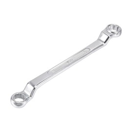 uxcell 11mm x 13mm Metric 12 Point Offset Double Box End Wrench Chrome Plated, Cr-V