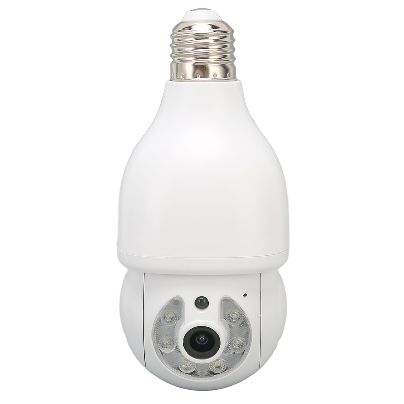 WiFi Security Camera 1080P Night Vision Motion Detection E27 Screw