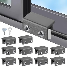 10 Pack Sliding Security Window Locks with Hex Keys,