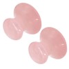Uonlytech 2Pcs Tool Rose Quartz Mushroom Face Massager Health Jade