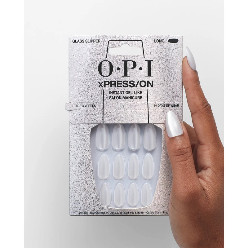 OPI xPRESS/ON Press On Nails Glass Slipper