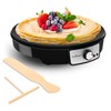 Nutrichef Electric Crepe Maker & Griddle Cooktop - Nonstick 12