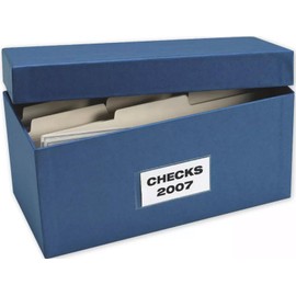 EGPChecks Voucher Check Storage Boxes, 2 Boxes, 5" x 9 3/4" x 4 5/8"