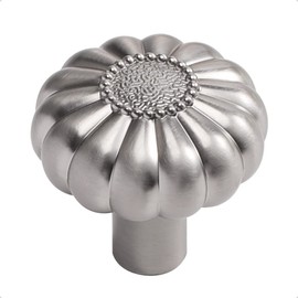 JIASENBAO Brushed Nickel Cabinet Knobs 10 Pack Silver Drawer Pulls Kitchen Cupboard Bathroom Dresser Cabinet Hardware Handles Zinc Alloy