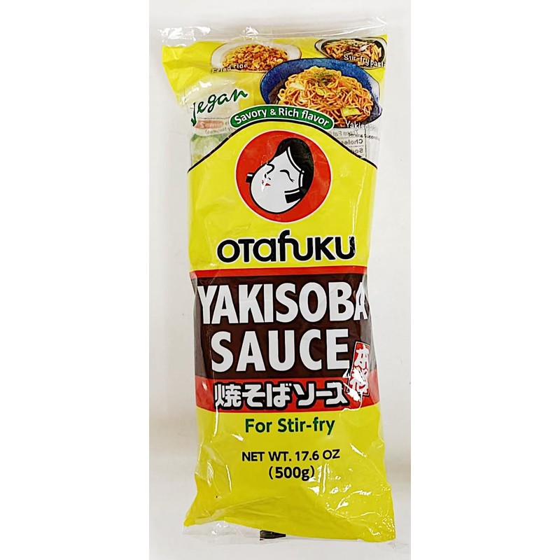 Yakisoba Sauce, Savory & Rich Flavor,For Stri-fry,17.6 oz, 2 Pack