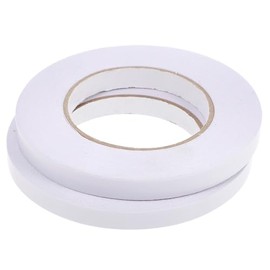 POPETPOP Cinta Adhesiva de Doble Cara para Manualidades Resistente Transparente 50 Metros 2 Piezas para Bricolaje y Scrapbooking
