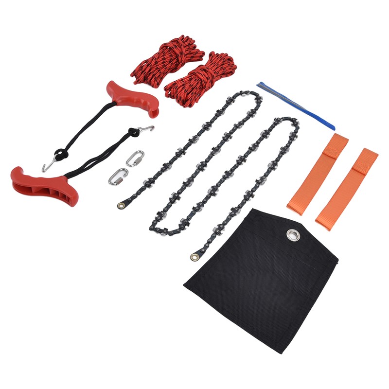 Hand Rope Chain Saw Efficient Both Sides Teeth Blades Folding