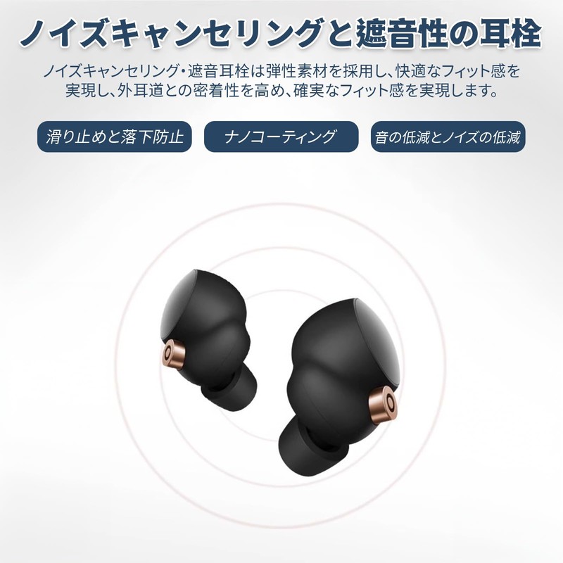 DELUXEFOX Memory Foam Earbud Tips Ear Tips Sponge Ear Plugs