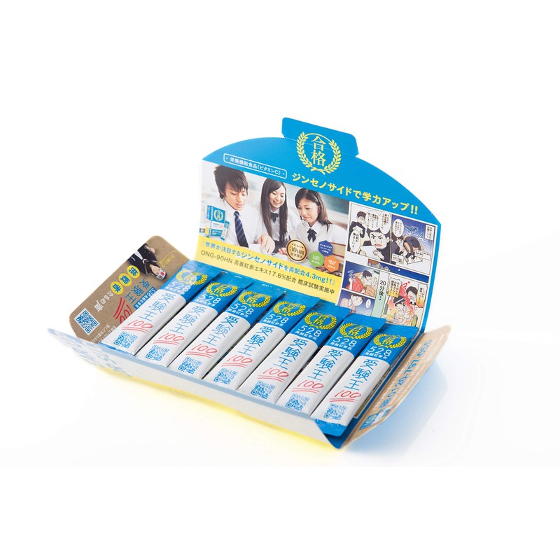 【高麗紅参茶】 受験王100 ノンカフェイン 6年根高麗紅参 ジンセノサイド 配合 ［豊基産］ 90g（3g×30包）