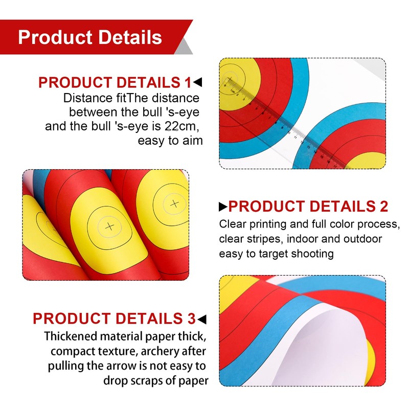 Nizirioo Target Archery Pads: 40 Sheets 68 x 22 cm
