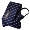 Michiko Korondon MKZP-27-A One-Touch Necktie Brand, Striped Pattern, Gift, Stylish,