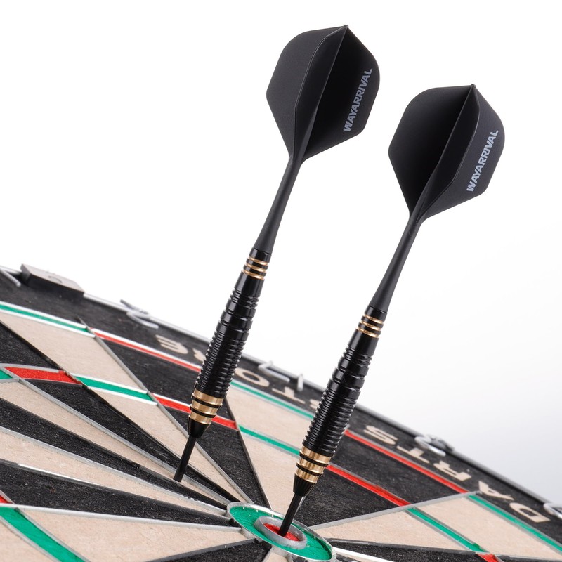 WayArrival 3pcs Black PP Integrated Dart Flights and Shafts |