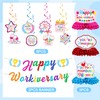 13 Pcs Work Anniversary Decorations, Happy Workiversary Banners with Hanging