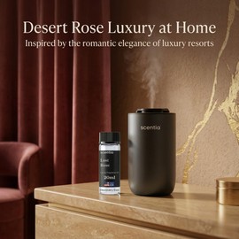 Scentia Lost Rose Aromatherapy Oil for Diffuser – Hotel Scent Inspired by Fairmont – 20 mL – Rose, Oud Wood & Clove Natural Fragrance Oil for Waterless & Cold Air Diffusers, Made in USA