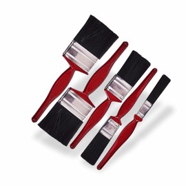 Kleines Pinsel-Set für Wand, Zaun, Decke, Schuppen, Malerpinsel-Set, Erwachsene, Glanzfarbe, Satin auf Wänden, Möbeln, Holzarbeiten, Metall, Gips, Holzdekoration, glatte Oberfläche, 5 Stück (1 Packung