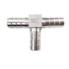 JENSWILL 3/4" Stainless Steel Hose Barb Fitting Tee 3 way