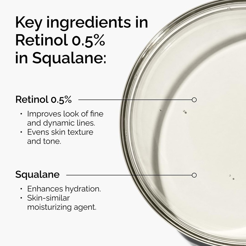 The Ordinary Retinol 0.5% in Squalane, Intermediate Retinol Serum for