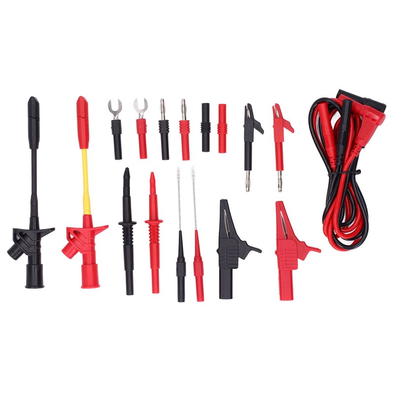 Multimeter cable 30VAC 60VDC Multiple probes clamps Multimeter Test cables