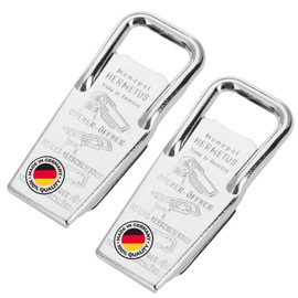 Westmark Hermetus 618322E3 2 x Bottle Opener / Bottle Opener / Bottle Opener / Screw Cap Opener 3-in-1 Steel / Rubber Silver / Red