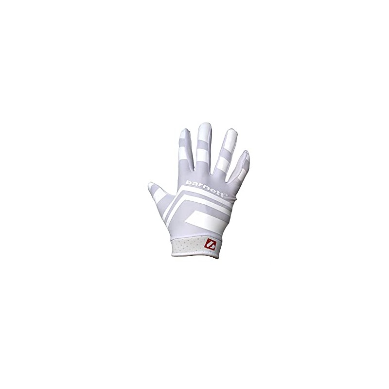 BARNETT FRG-03 White Professional Receiver Football Gloves, RE, DB, RB