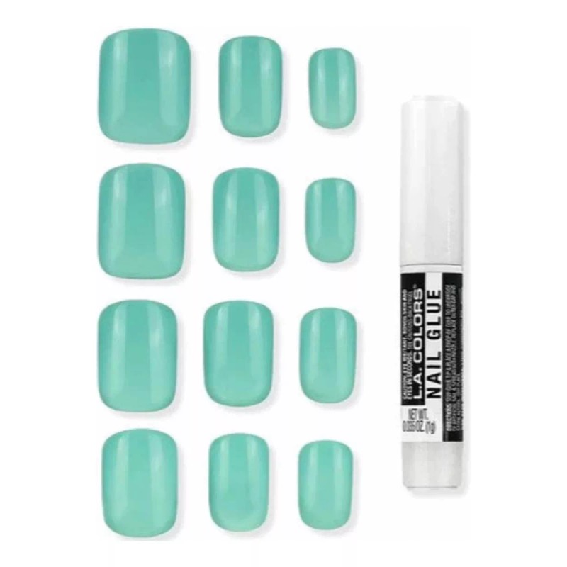 L.a. Colors Kit De Uñas Postizas Nails Gel On! C/pegamento