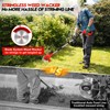 Electric Weed Wacker Cordless with Wheels, Weed Eater Battery Powered