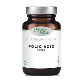 Power of Nature Platinum Range Folic Acid 400mg, 30 Caps