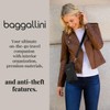 Baggallini Womens Securtex® Anti-theft Activity Crossbody Bag Cross Body, Black