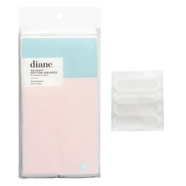 Diane 2.4" x 2" Cotton Squares, 100% Pure Cotton, Ideal for Makeup Removal, Nail Polish Touch-Ups, Skincare, and Everyday Household Use, 160 Count