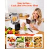Professional 2200W 26000RPM Blender 68 oz Shield Self-Cleaning Speed Kitchen