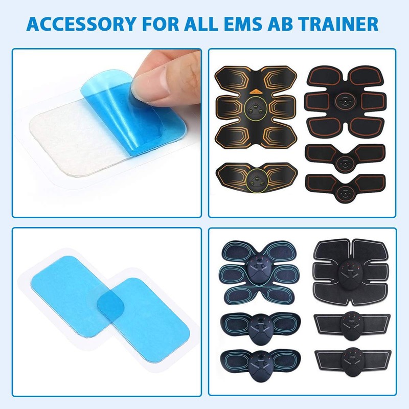 LZLRUN 30PCS ABS trainer replacement Gel sheet for muscle abdominal