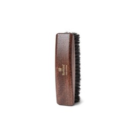Lettro Shoe Polishing Brush, Wooden Brush for Shiny Boots and Shoes, Shoe Polishing Brush with Horsehair for Smooth Leather Footwear, Black Bristles