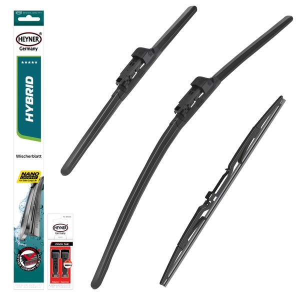 HEYNER® Windscreen Wiper Set with Rear Wiper for Vauxhall Corsa