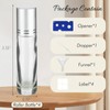 GIVITASOT 10ML Essential Oil Roller Bottles, 4 Pack Clear Mix