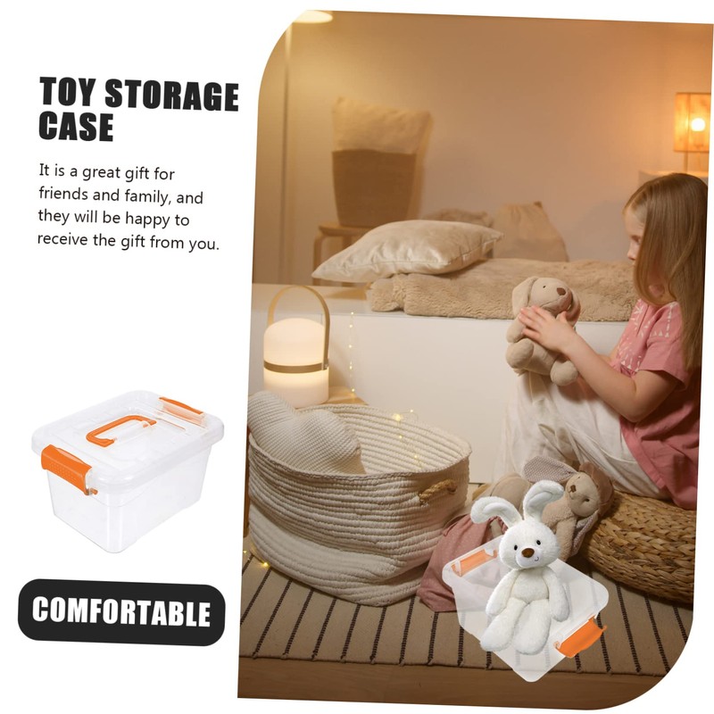 MAGICLULU 4pcs Collapsible Storage Box Storage Organizer Handle Design Sundry