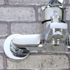 2 x 21mm G1/2 Chrome Tap Shower Pipe Cover High