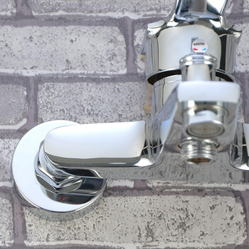 2 x 21mm G1/2 Chrome Tap Shower Pipe Cover High