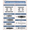 DAYUAN 14pcs Bearing Separator Puller Set, Heavy Duty 5 Ton