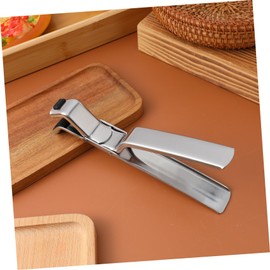CALLARON Hot Plate Gripper Stainless Steel Bowl Dish Clip Anti-Scalding Hot Dish Lifter Plate Retriever Tongs Bowl Clamp Pan Dish Clip Gripper for Kitchen Home Restaurant 7.47 x 3.14 inch