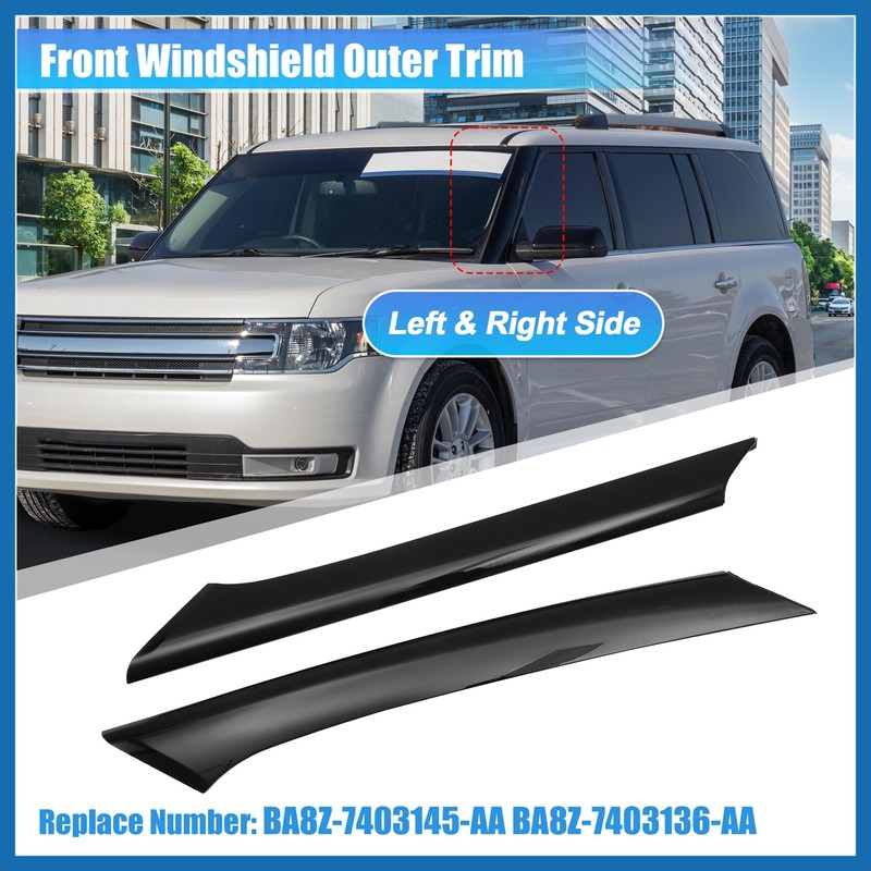 A ABSOPRO Pair Windshield A-Pillar Trim Panel for Ford Flex
