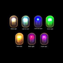 Haptufer 5Pcs NFC Flash Nail Sticker LED Bare Chip Intelligent Luminous Nail Lamp, White Light