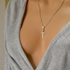 Sword Pendant Sterling Silver 925 Dagger Minimalist Charm Necklace Unisex