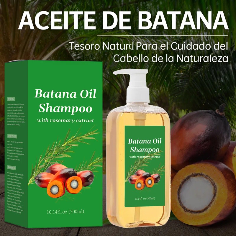 Champú De Batana Con Aceite De Romero Para Reducir La