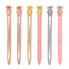 Gullor 6 Pieces Pineapple Pens, Bling Metal Ballpoint Pens for