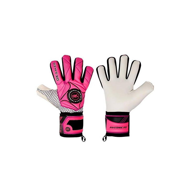 GK Saver Football Goalkeeper Gloves Professional 3D Blackout Goalie Savefingers