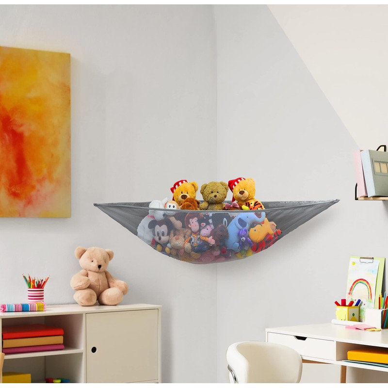 SimpleHouseware Stuffed Animals Jumbo Toy Storage Hammock Nets, 2 Pack,