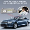 SCITOO Left Driver Side Gray Sun Visor Assembly fit for